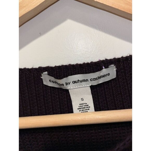 Autumn Cashmere  Shaker Puff Sleeve Copped Sweater Womens Small - Picture 3 of 8